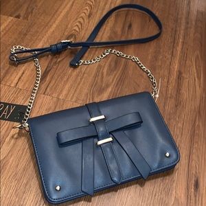 Blue crossbody wallet